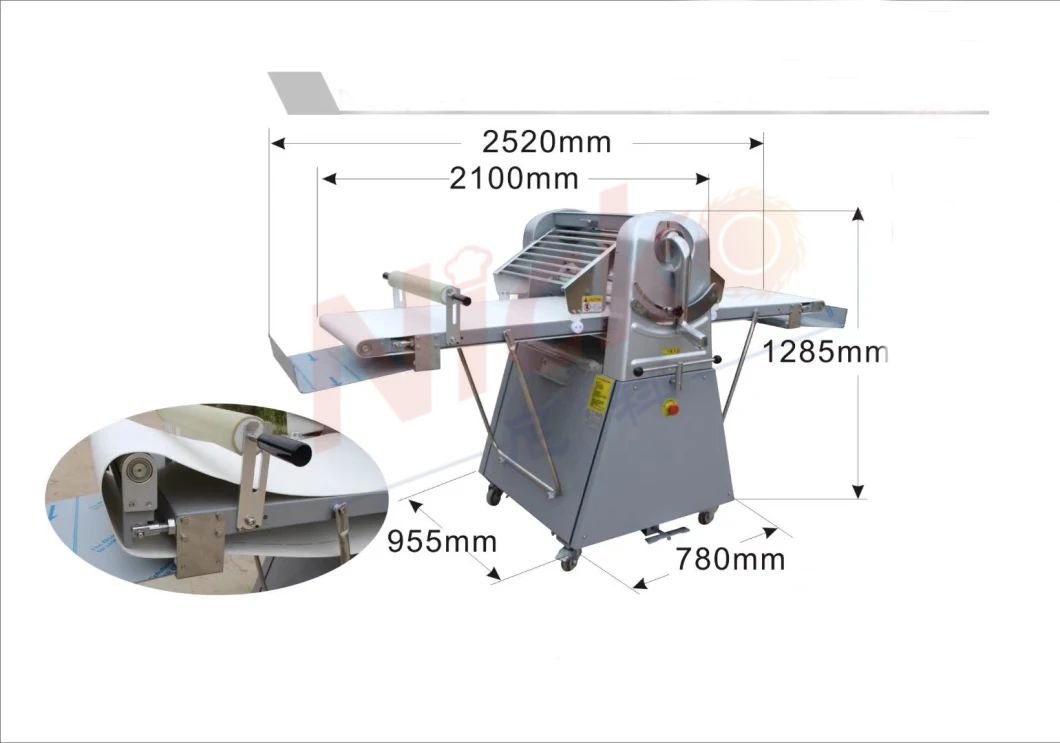 Nicko's Dough Sheeter Graphic introduction of production capacity details