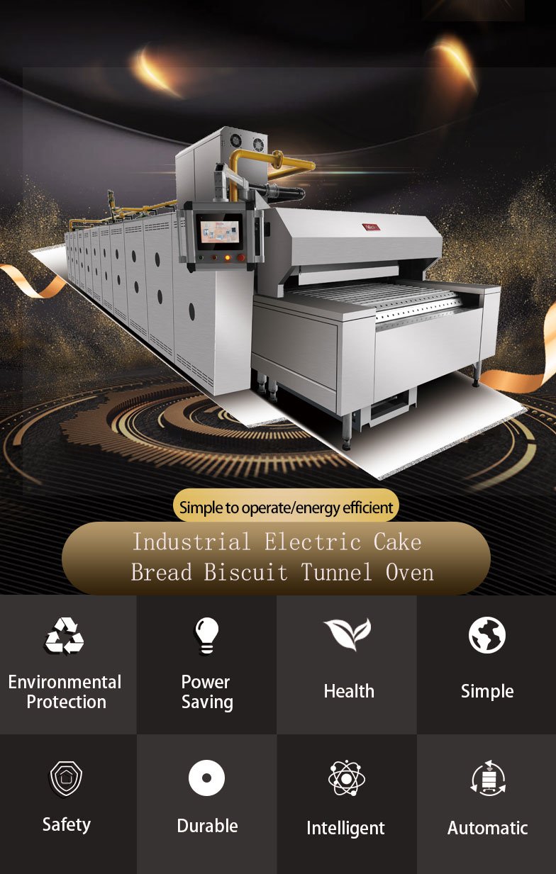 Nicko's Industrial Electric Cake Bread Biscuit Tunnel Oven