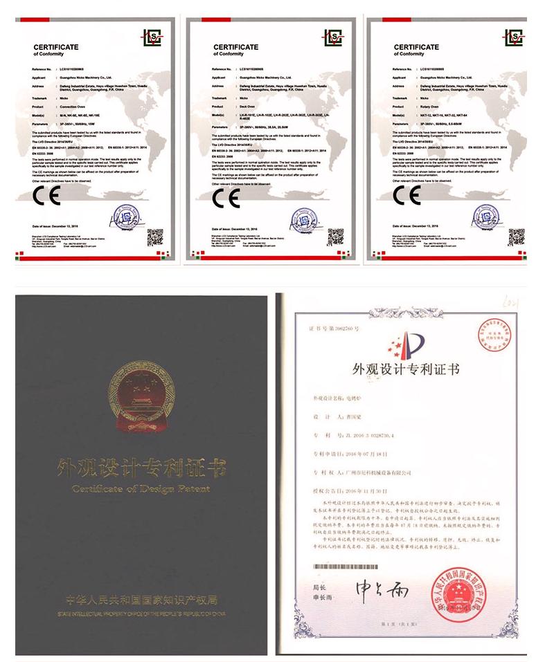 Nicko patent certificate