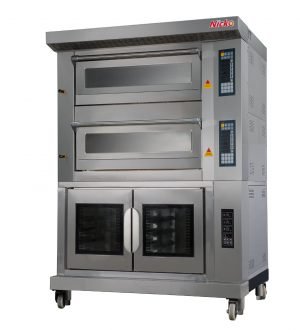 Nicko’s Electric/Gas Two Deck Oven and Proofer Baking Machine