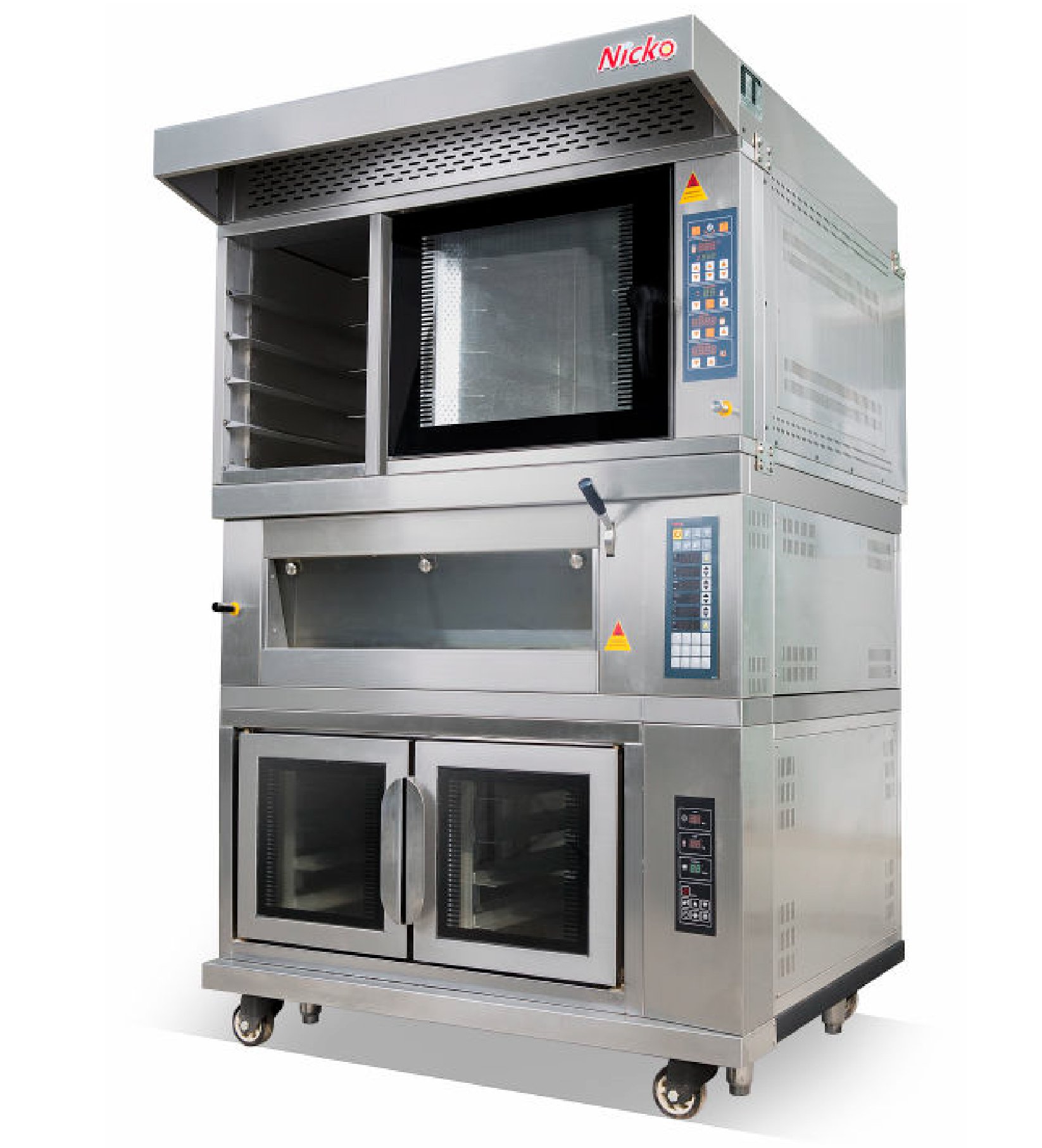 Nicko’s combination oven deck baking oven with bread proofer machine