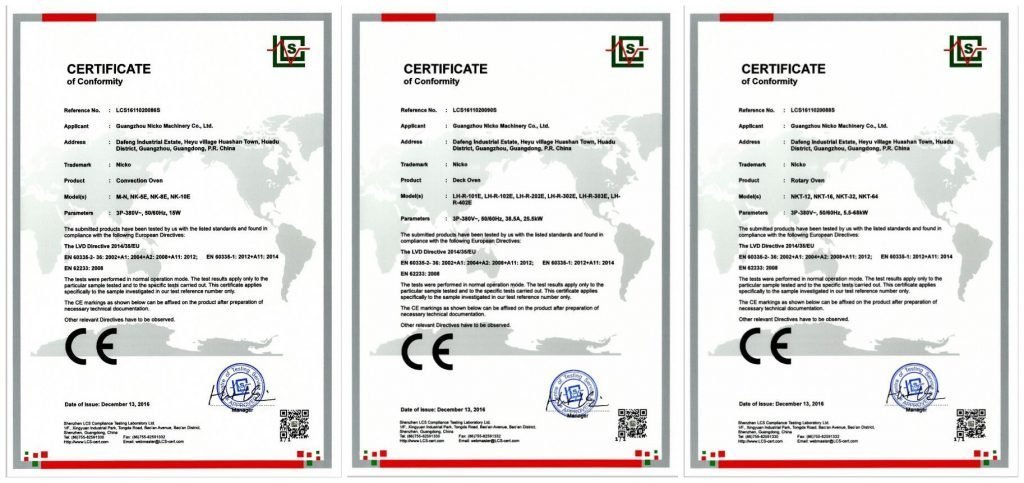 Nicko Certification certificate